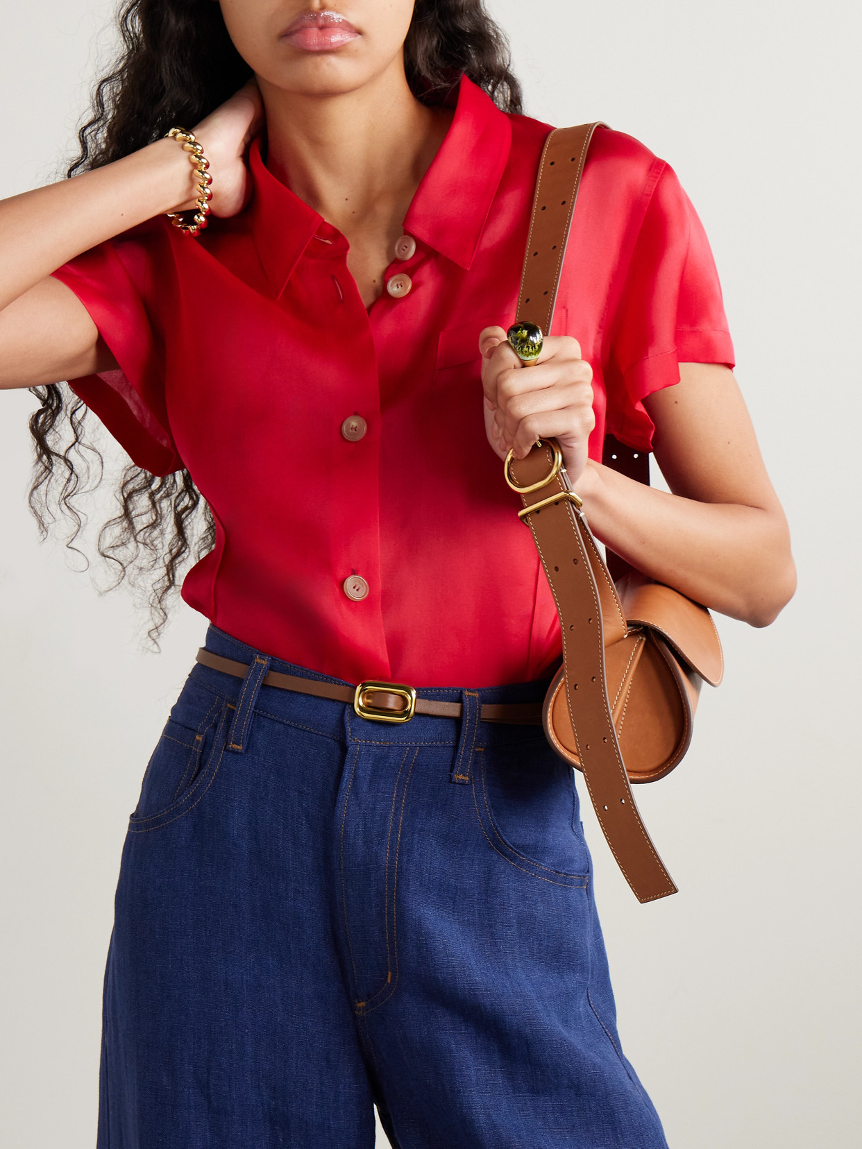 Dehanche Venura Leather Belt In Brown