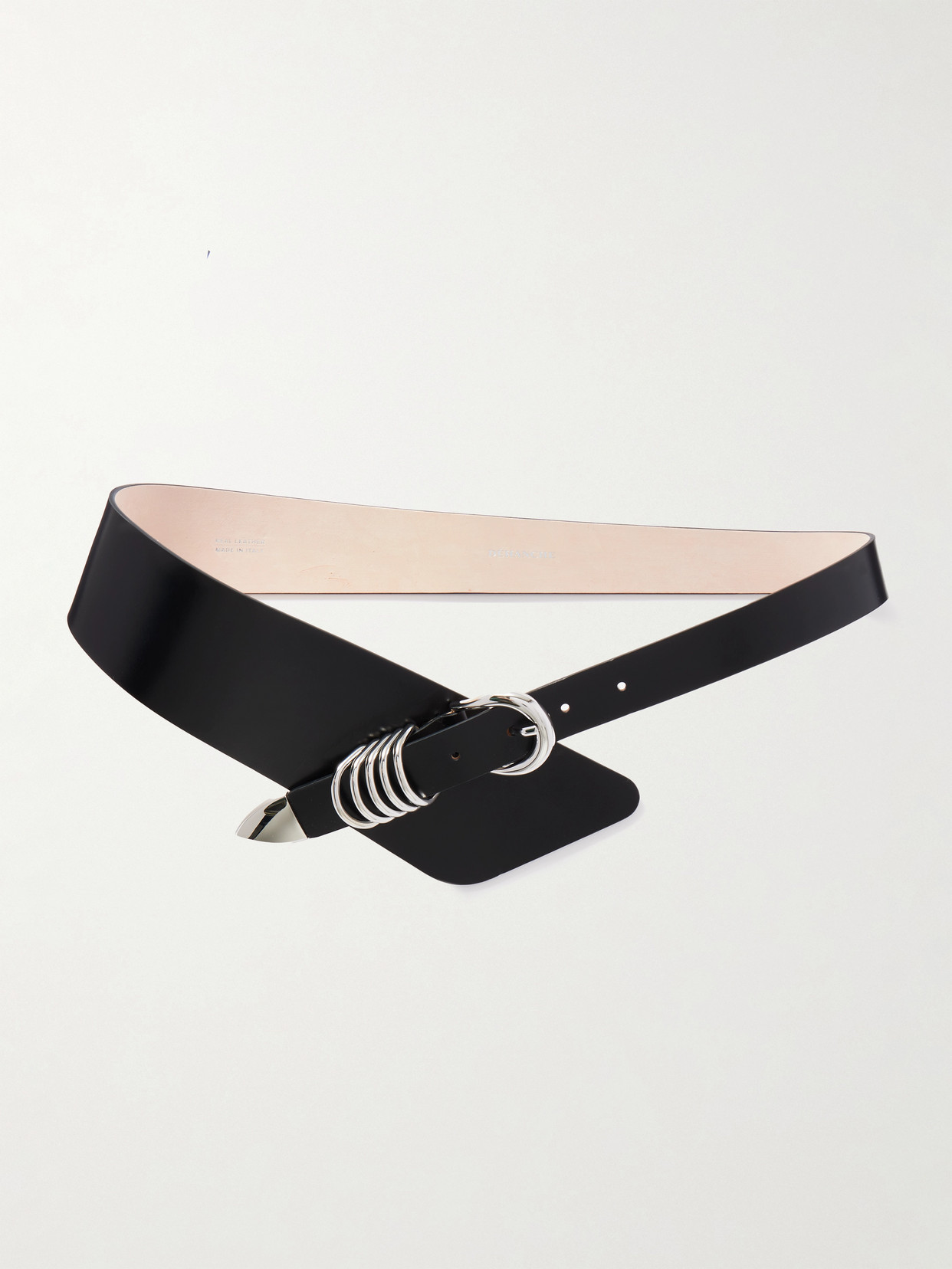 Dehanche Alcott Leather Belt In Black