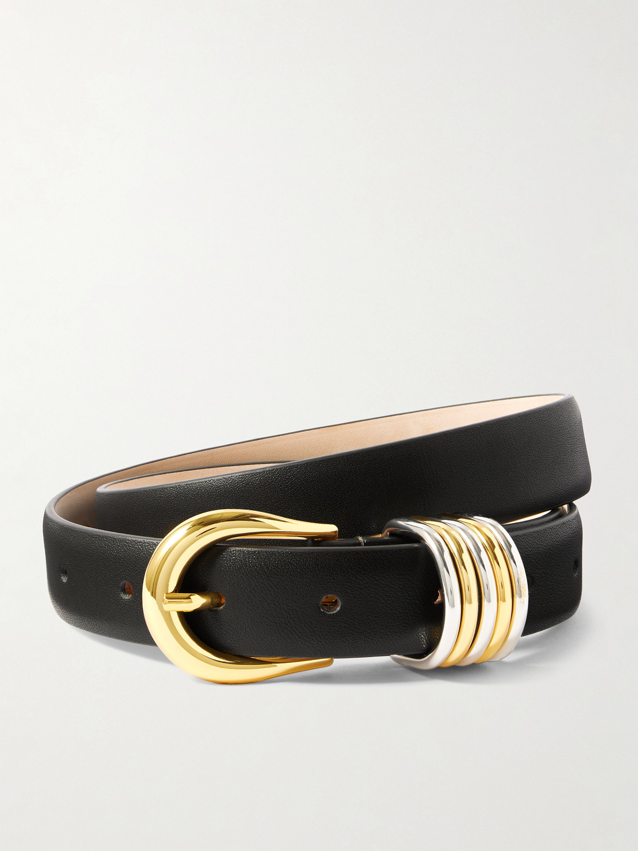 Dehanche Hollyhock Leather Belt In Green