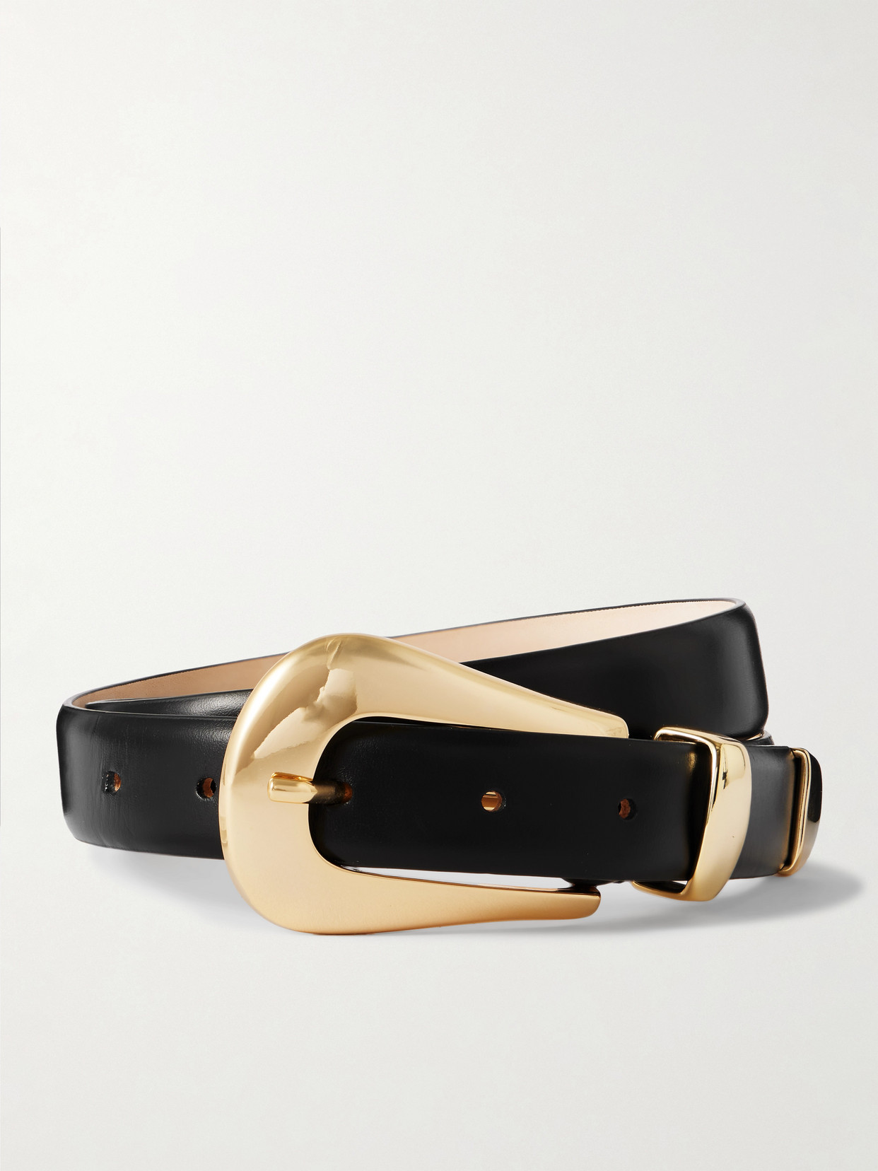 Dehanche Colette Leather Belt In Black