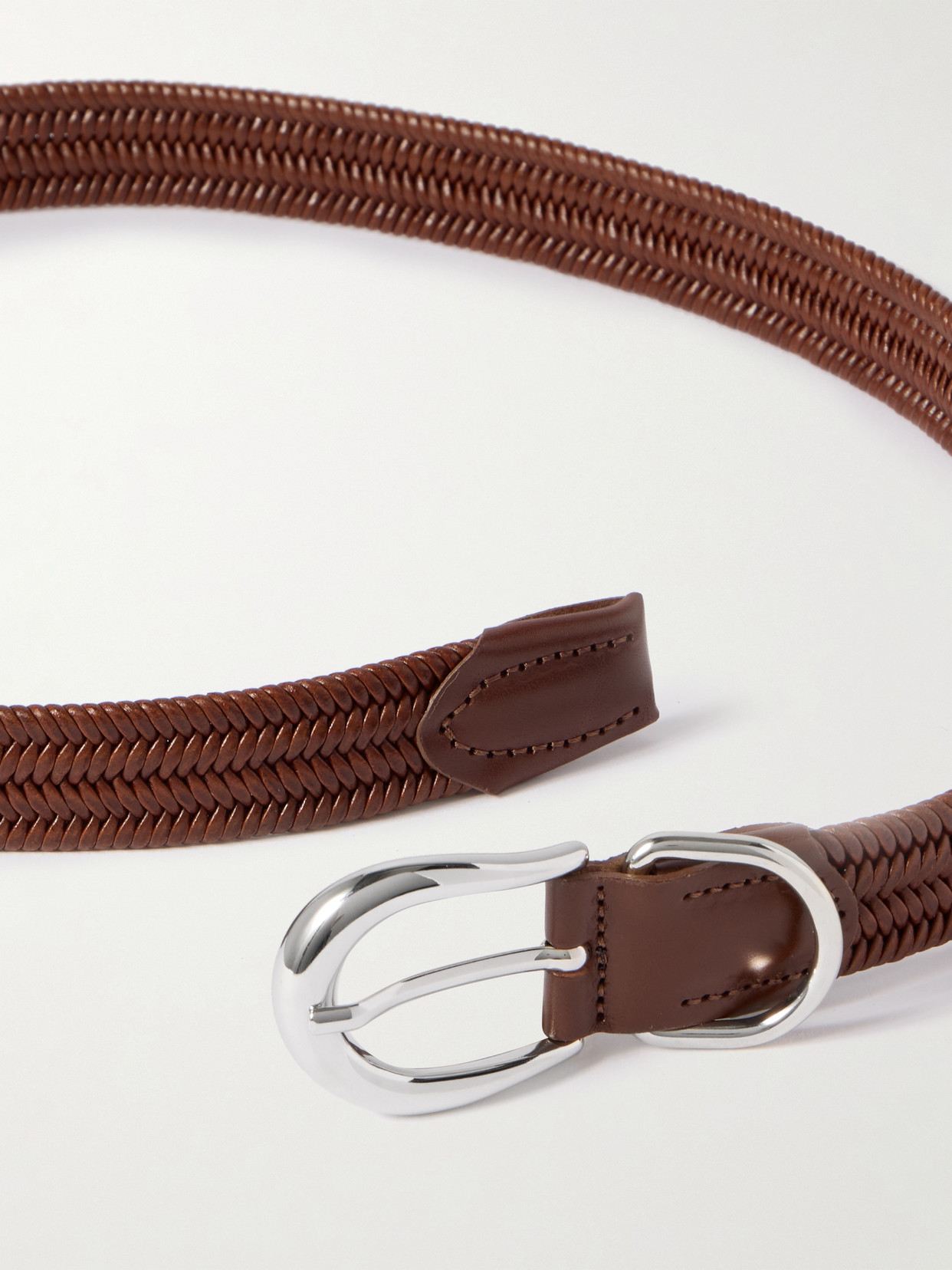 Dehanche Hollyhock Braided Leather Belt