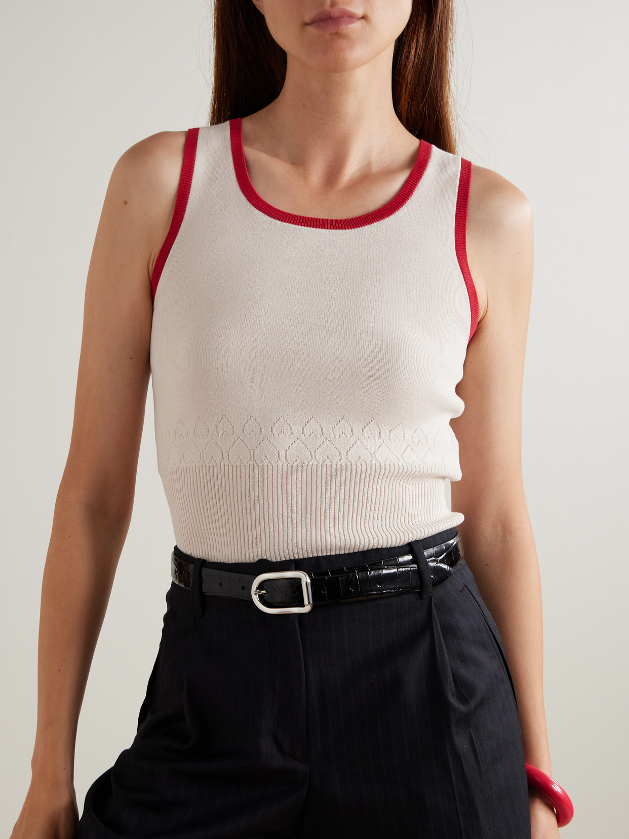 Dehanche Mija Croc-effect Leather Belt