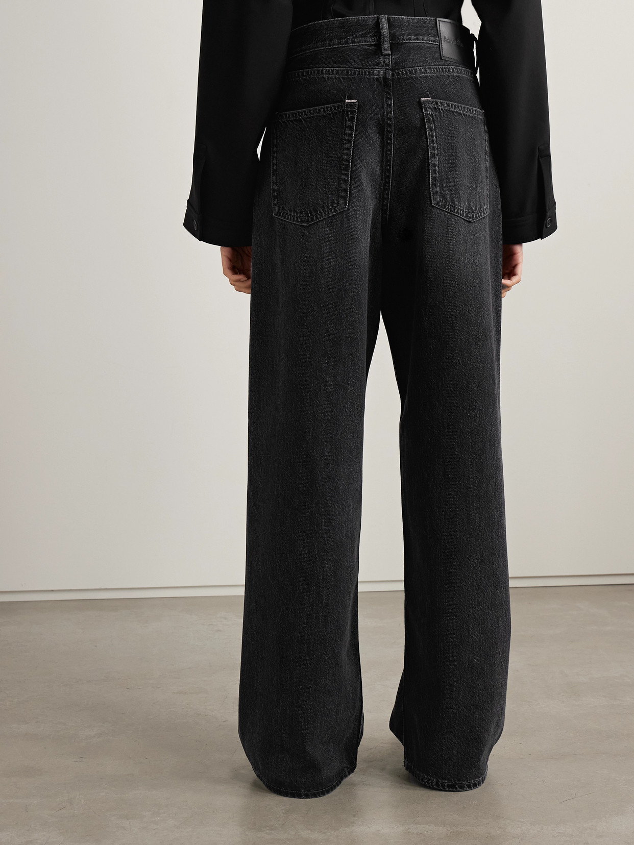 Acne Studios Boyfriend Organic Jeans In Black
