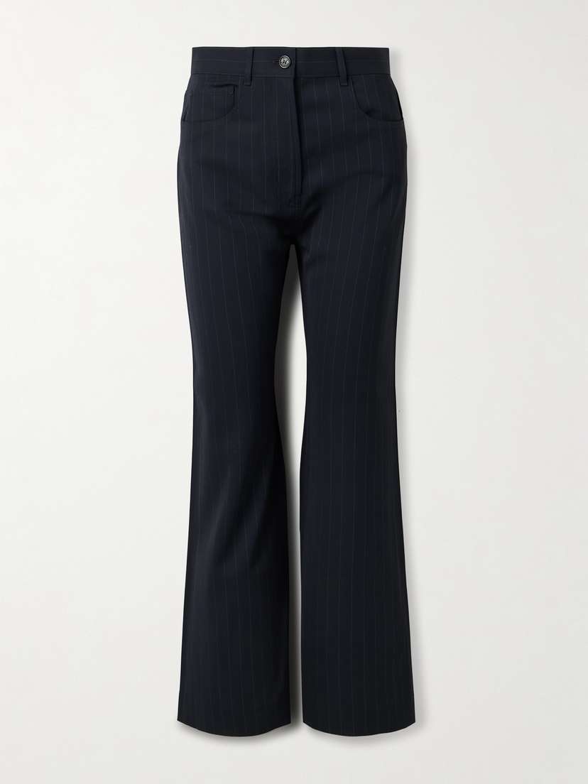 Acne Studios Pinstriped Crepe Straight-leg Pants