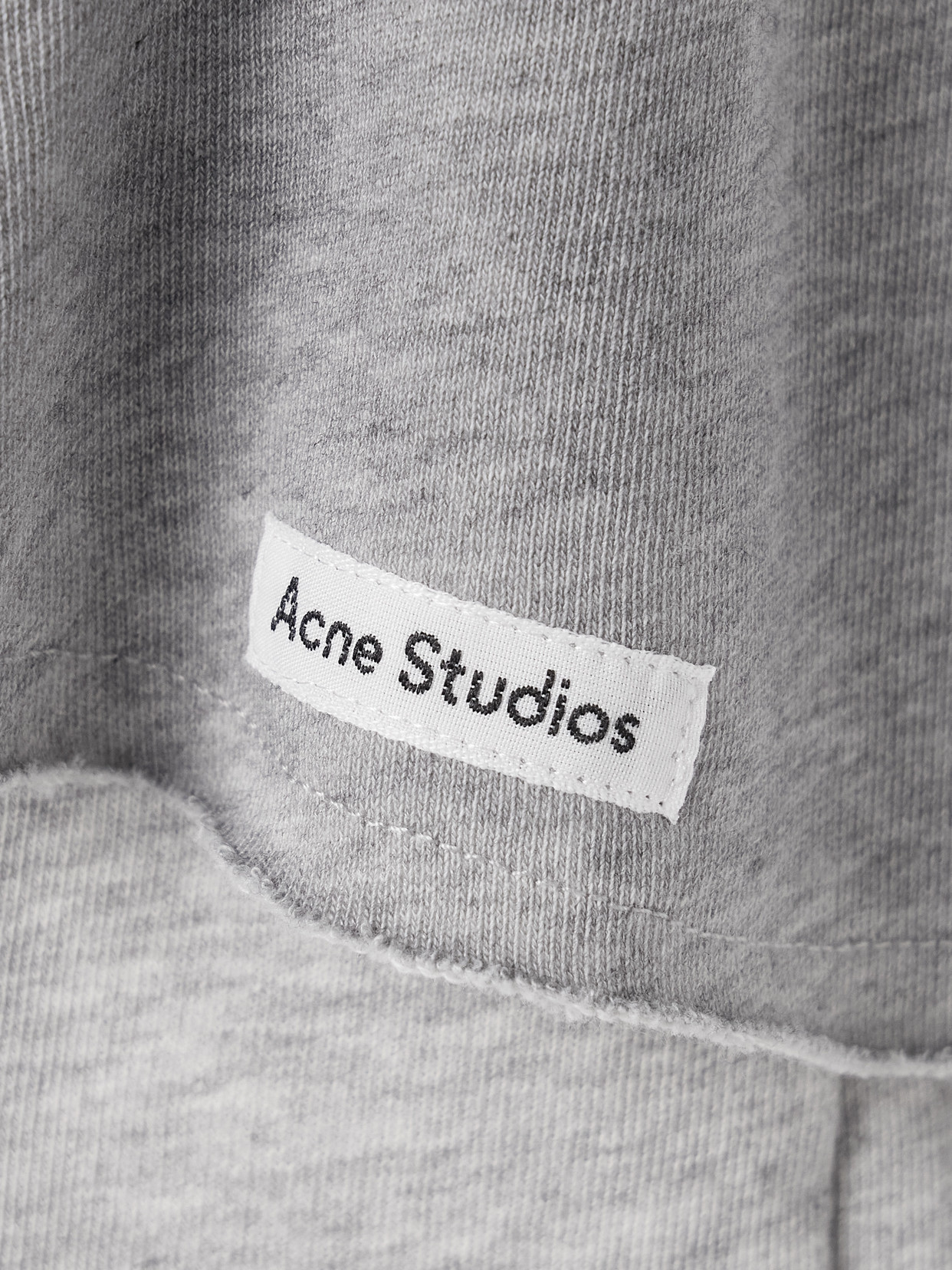 Acne Studios Layered Organic Cotton-blend Jersey Mini Skirt In Gray