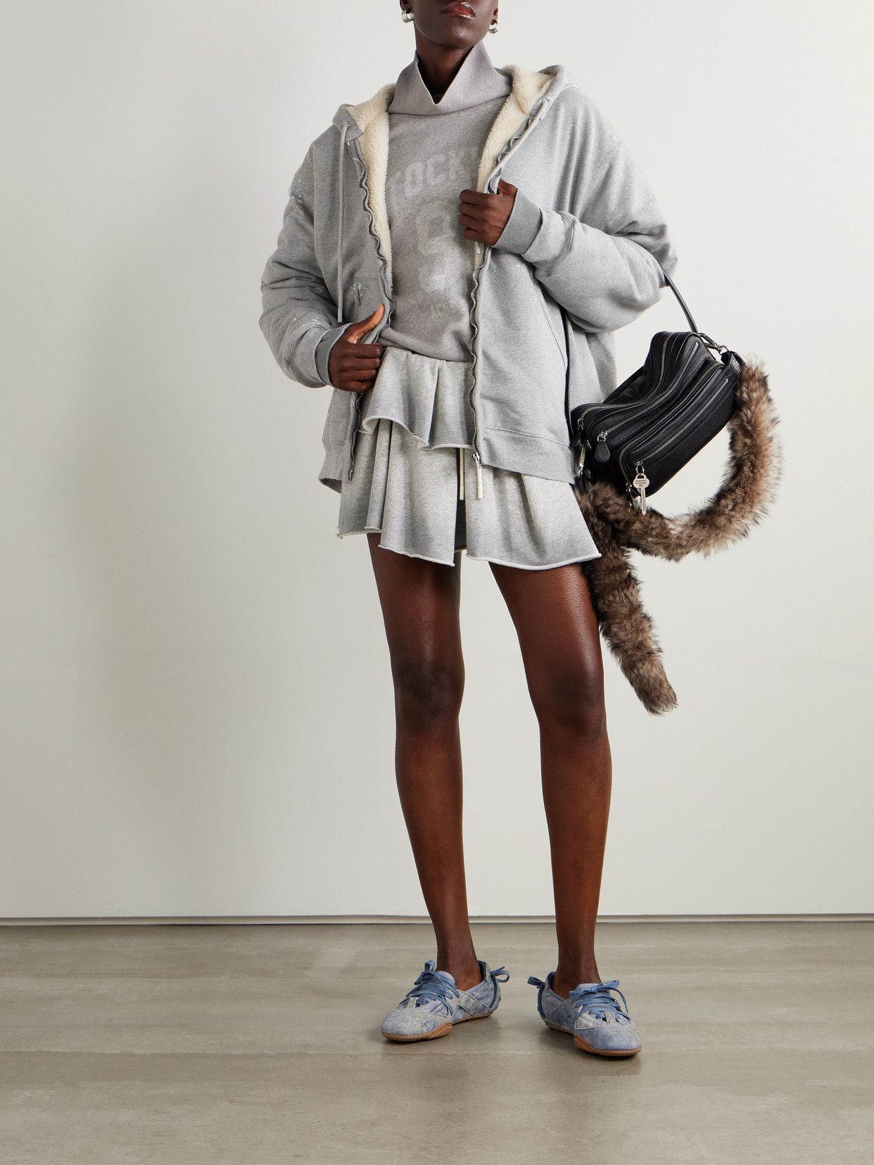 Flexa Hooded Cotton-Blend Jersey Sweatshirt