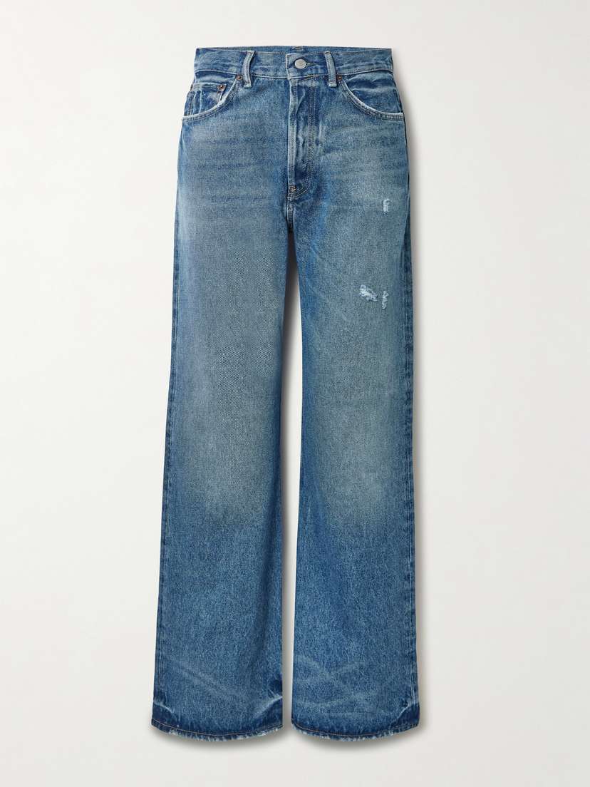 Acne Studios 2021 High-rise Wide-leg Organic Jeans