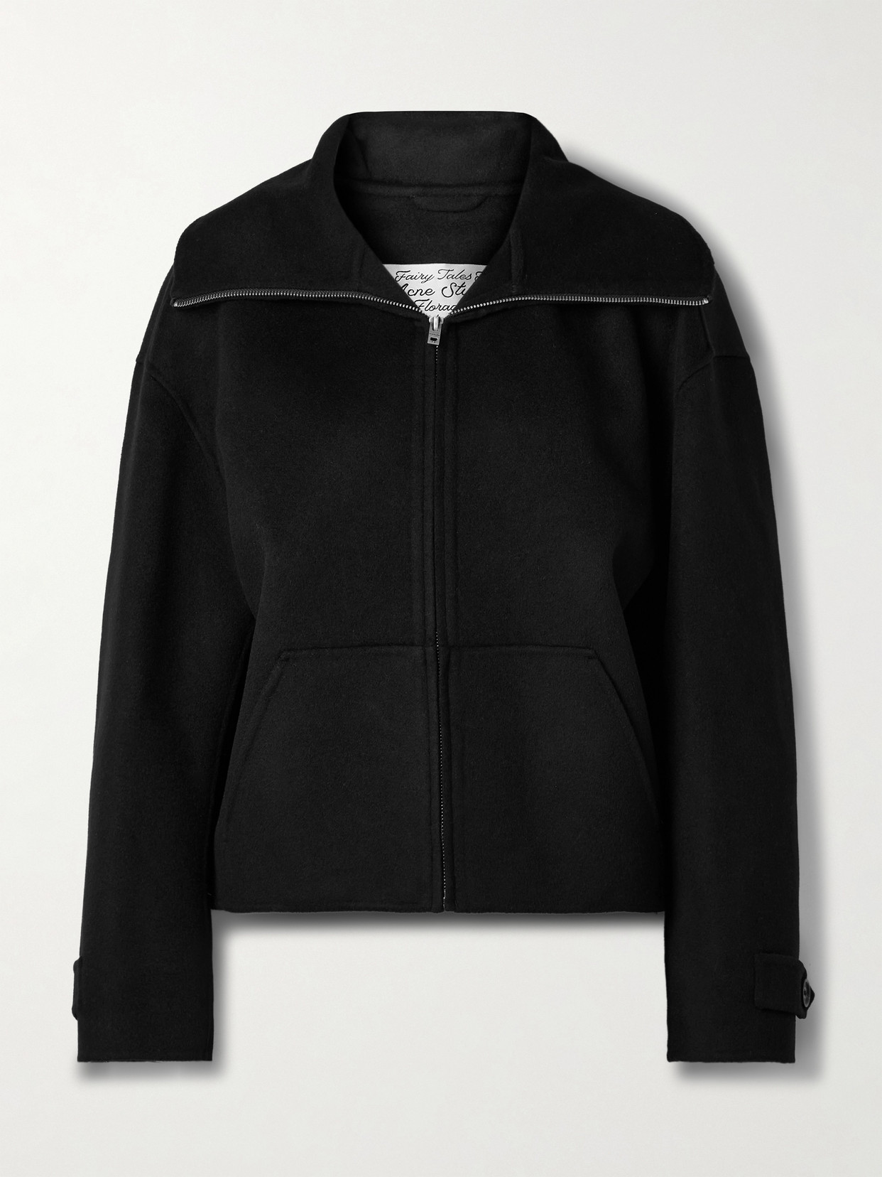 Acne Studios Wool And Cashmere-blend Felt Jacket In Black