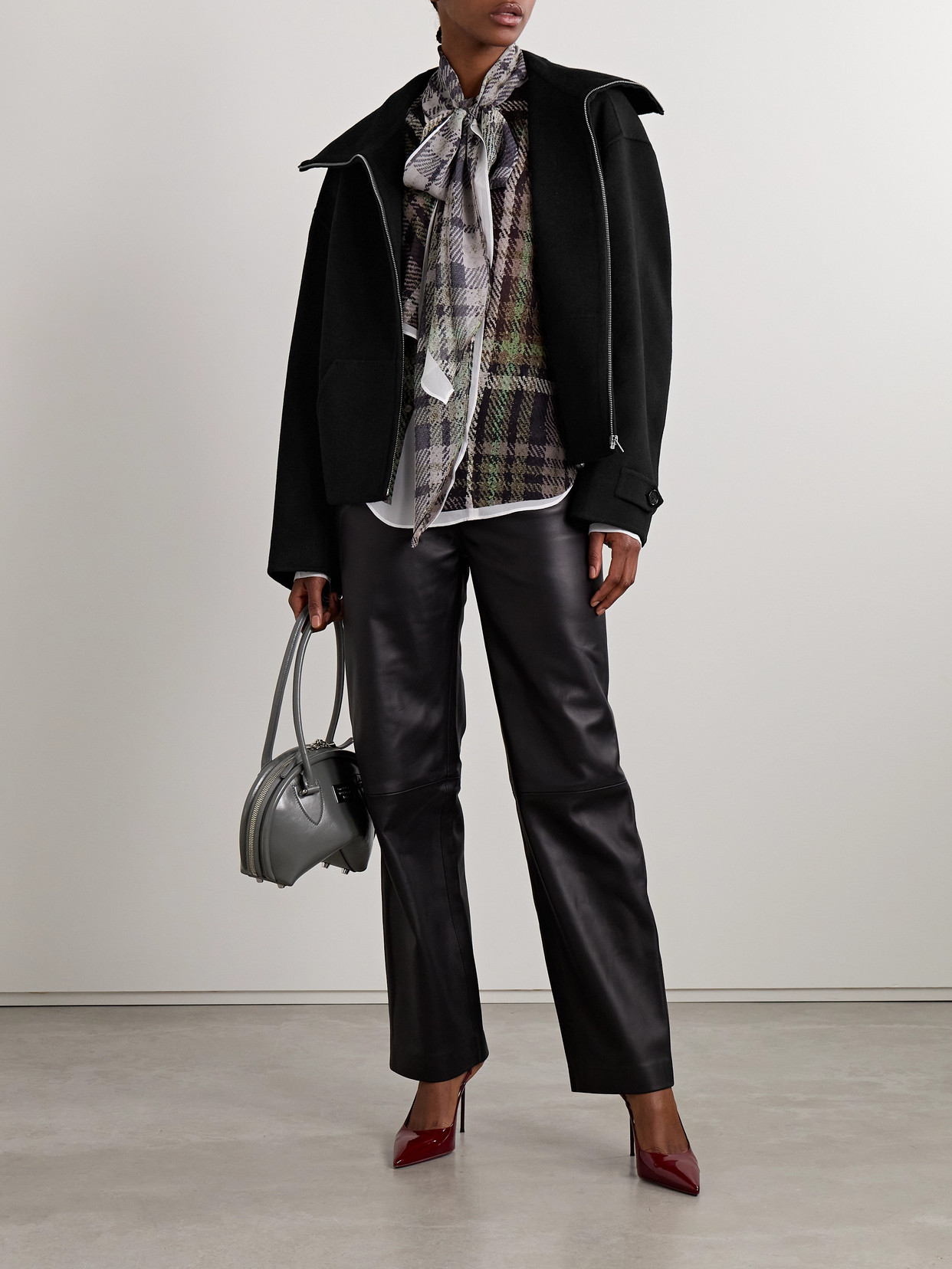 Acne Studios Wool And Cashmere-blend Felt Jacket In Black