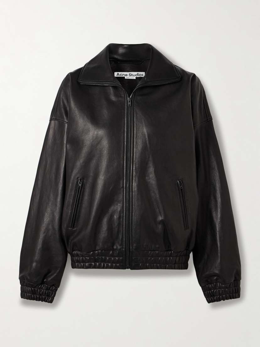 Acne Studios Leather Bomber Jacket
