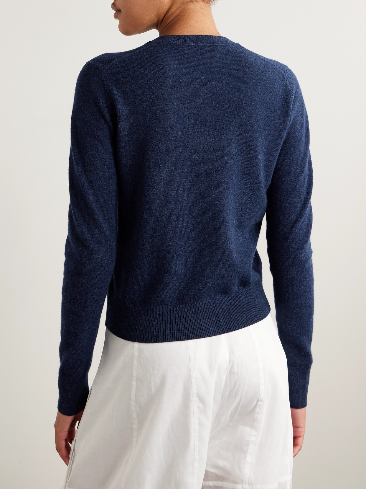 Acne Studios Appliquéd Wool Cardigan In Blue