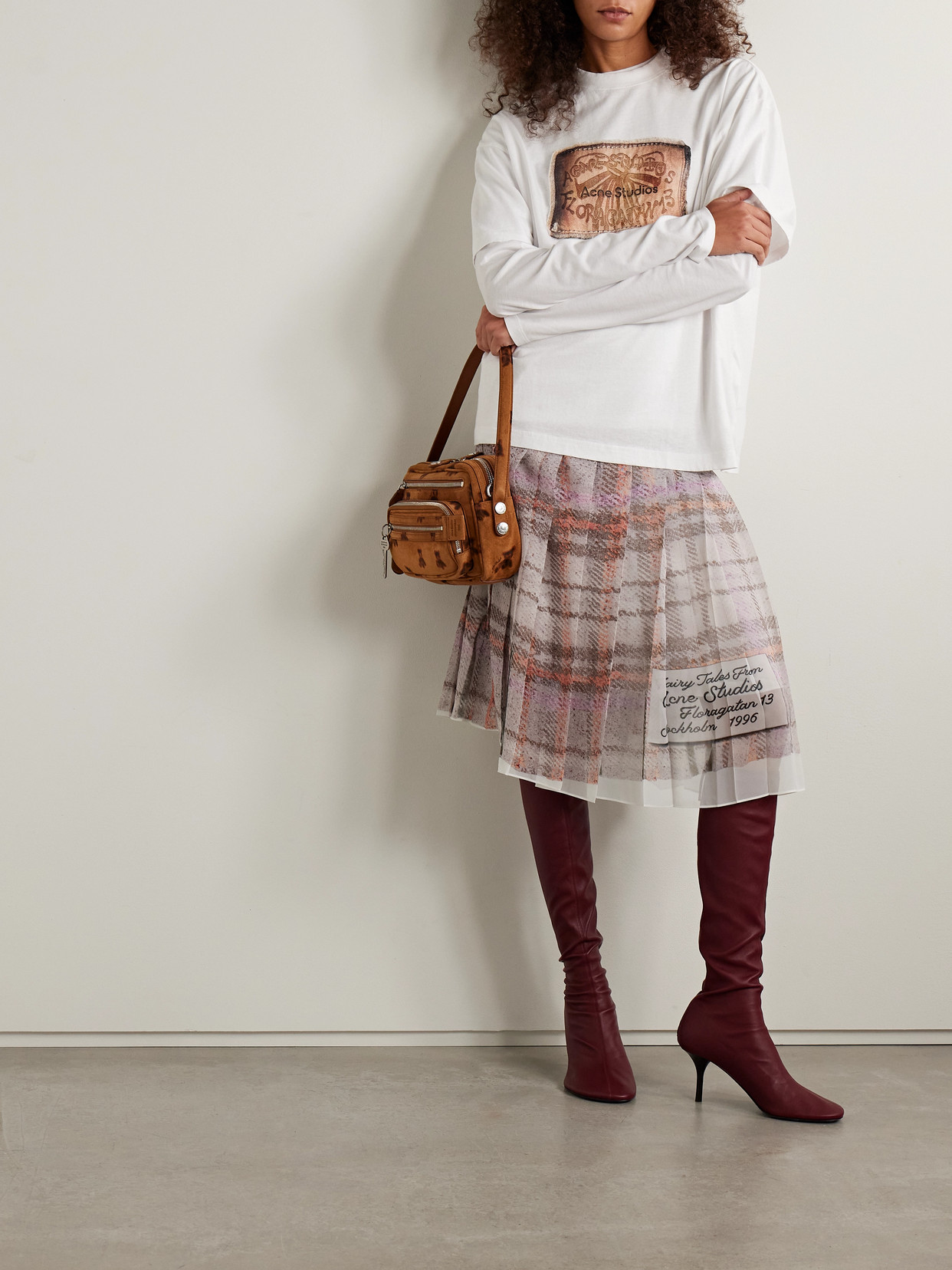 Acne Studios Trompe-l'œil Printed Organic Cotton-jersey T-shirt In White