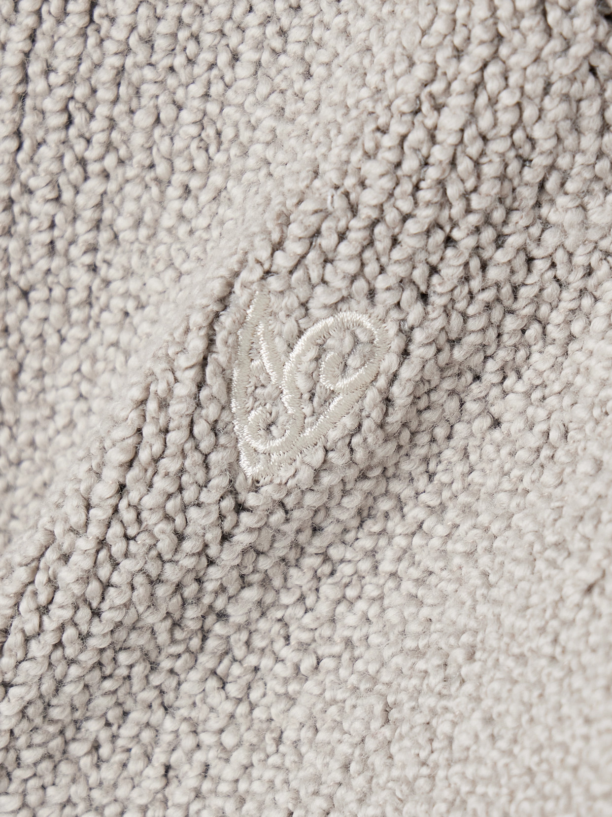 Acne Studios Embroidered Organic Cotton-blend Cardigan In Gray