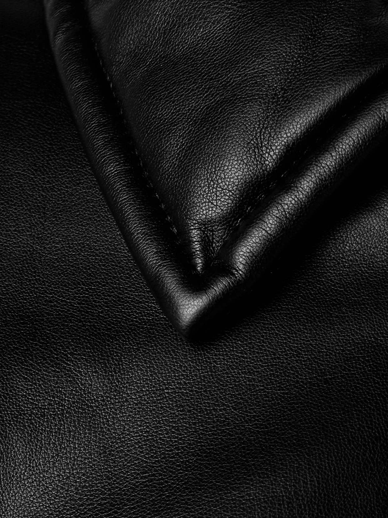 Acne Studios Bomber Jacket Crafted From Faux Leather Leather Jackets Black In Black