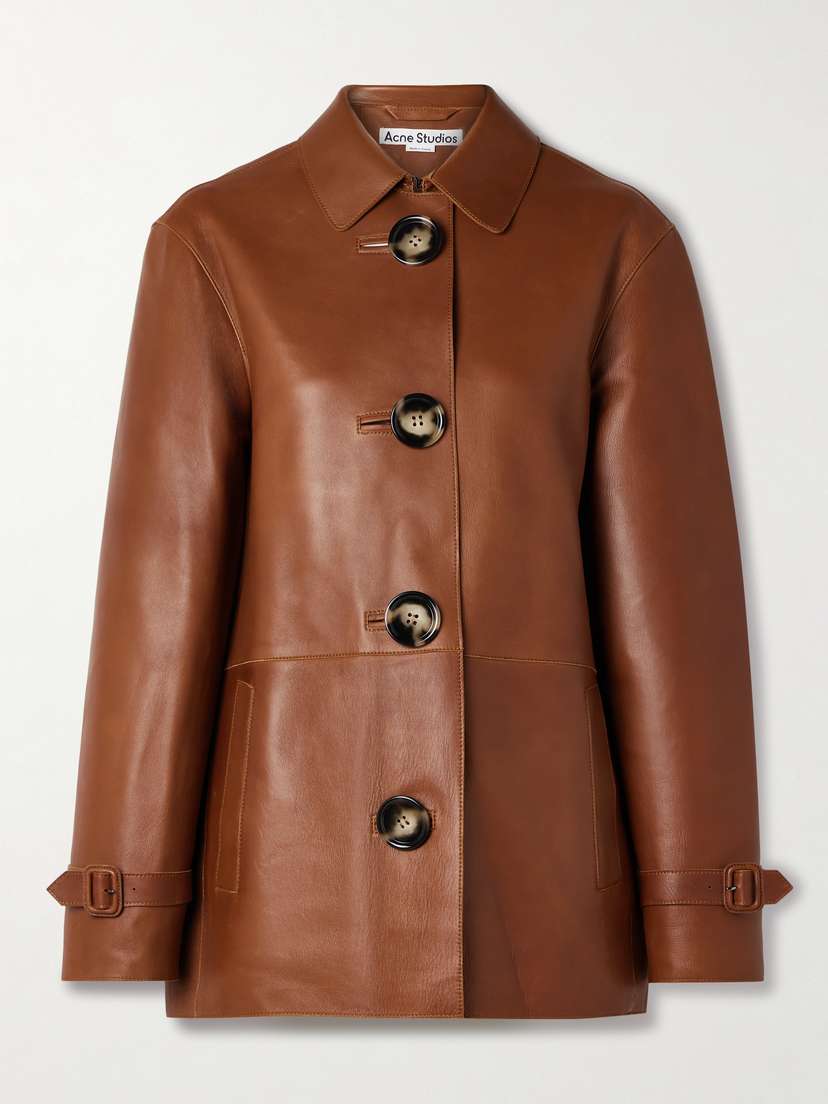 Acne Studios Paneled Leather Jacket