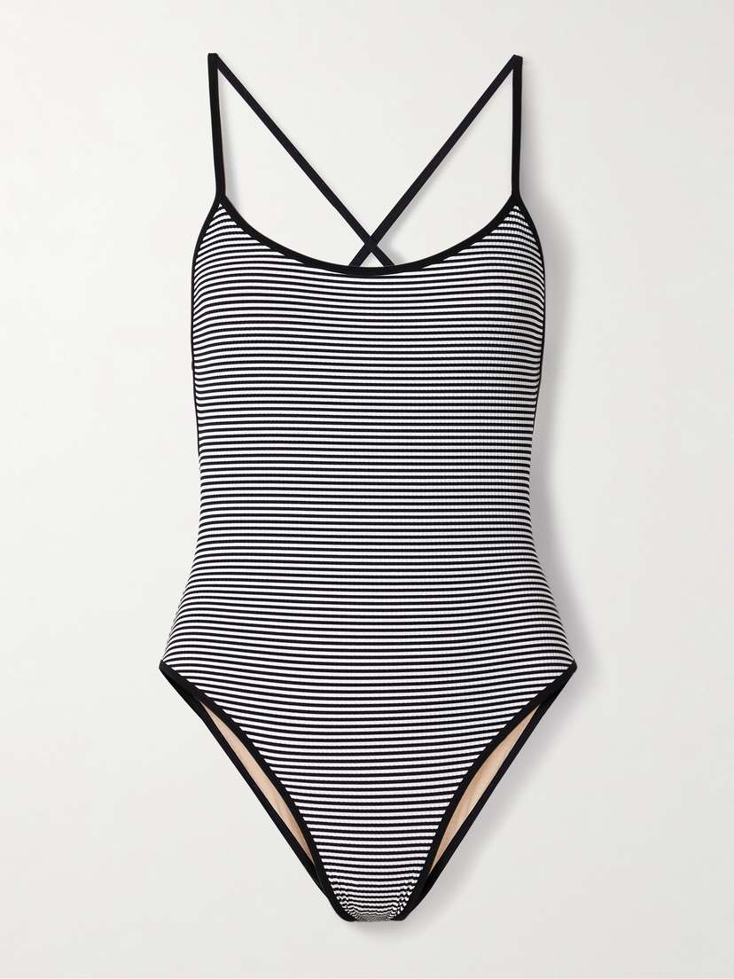 Lido Uno Striped Ribbed Swimsuit
