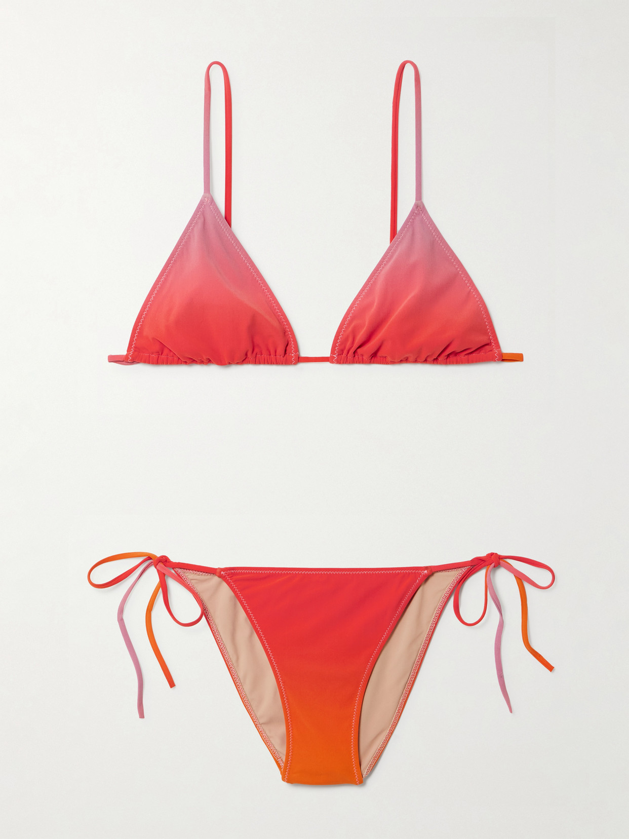 Lido Venti Dégradé Triangle Bikini In Multi