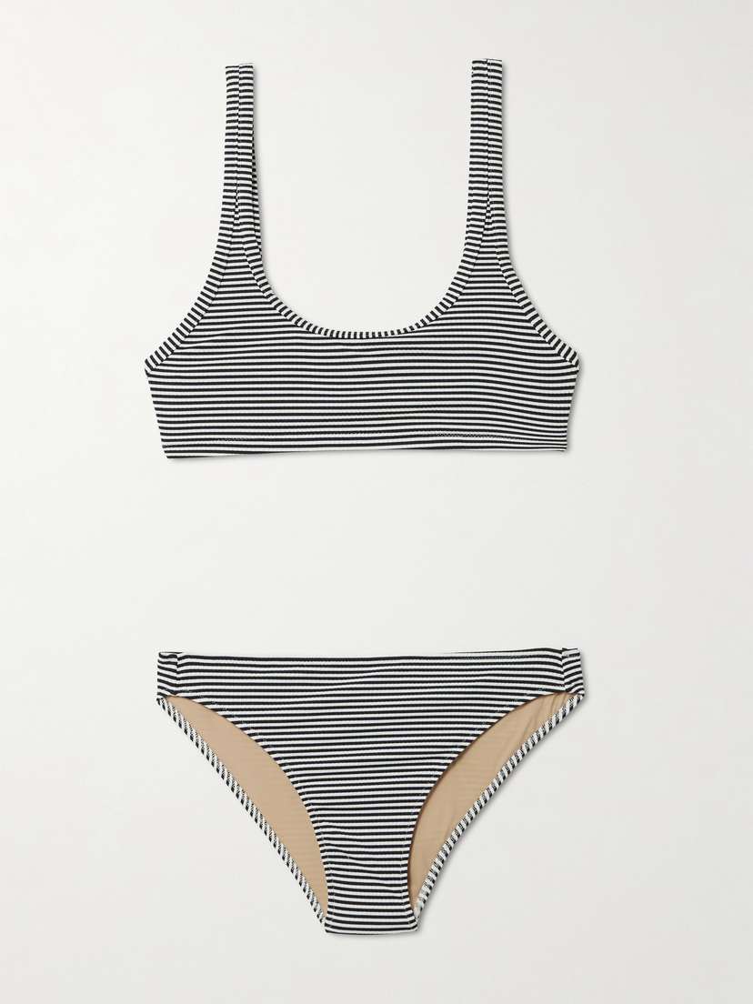 Lido Ottantuno Striped Ribbed Bikini