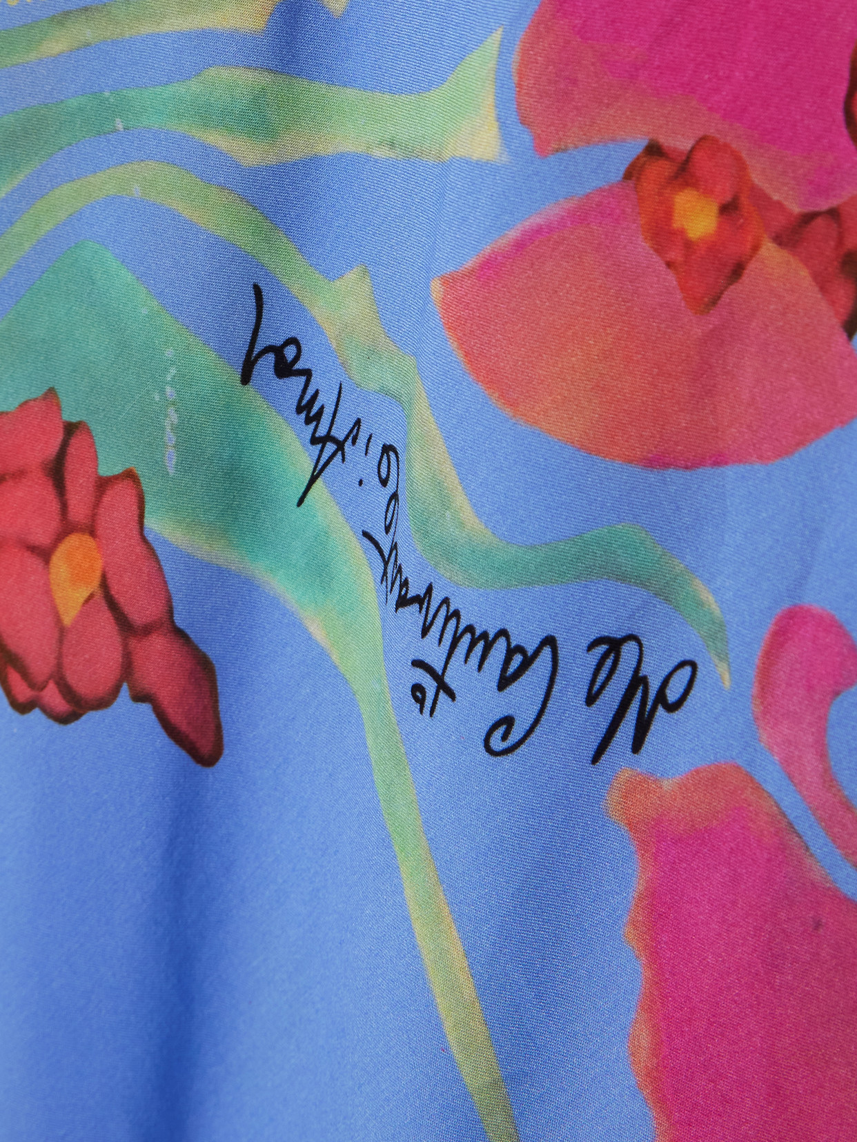 Shop Donde Esteban Cielo Floral-print Satin Maxi Dress