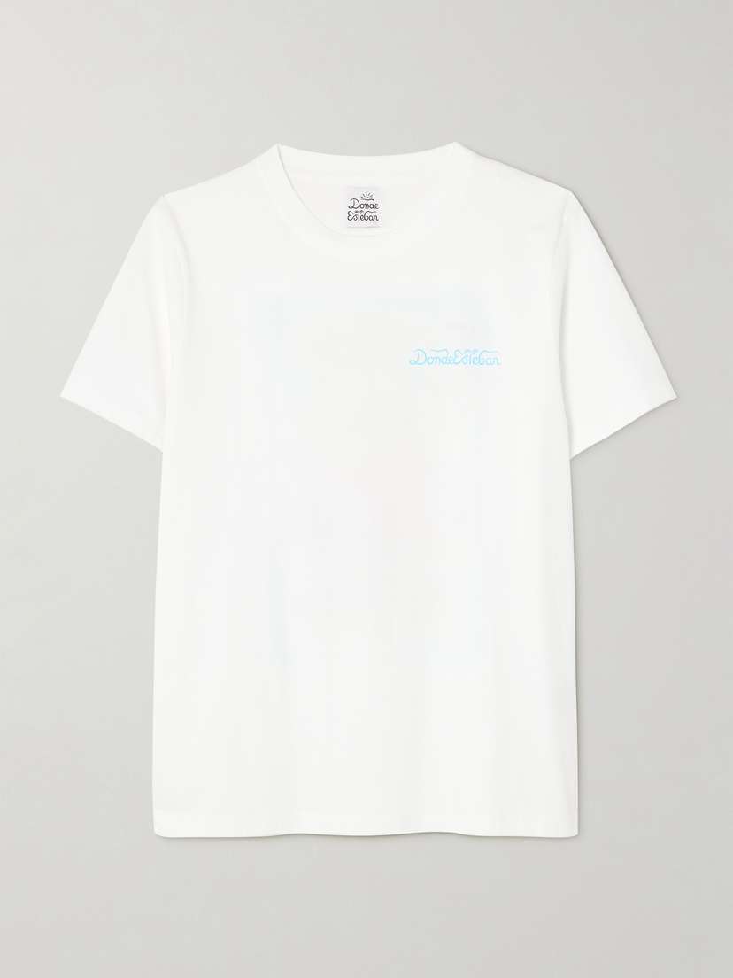 Donde Esteban Basurto Printed Cotton-jersey T-shirt