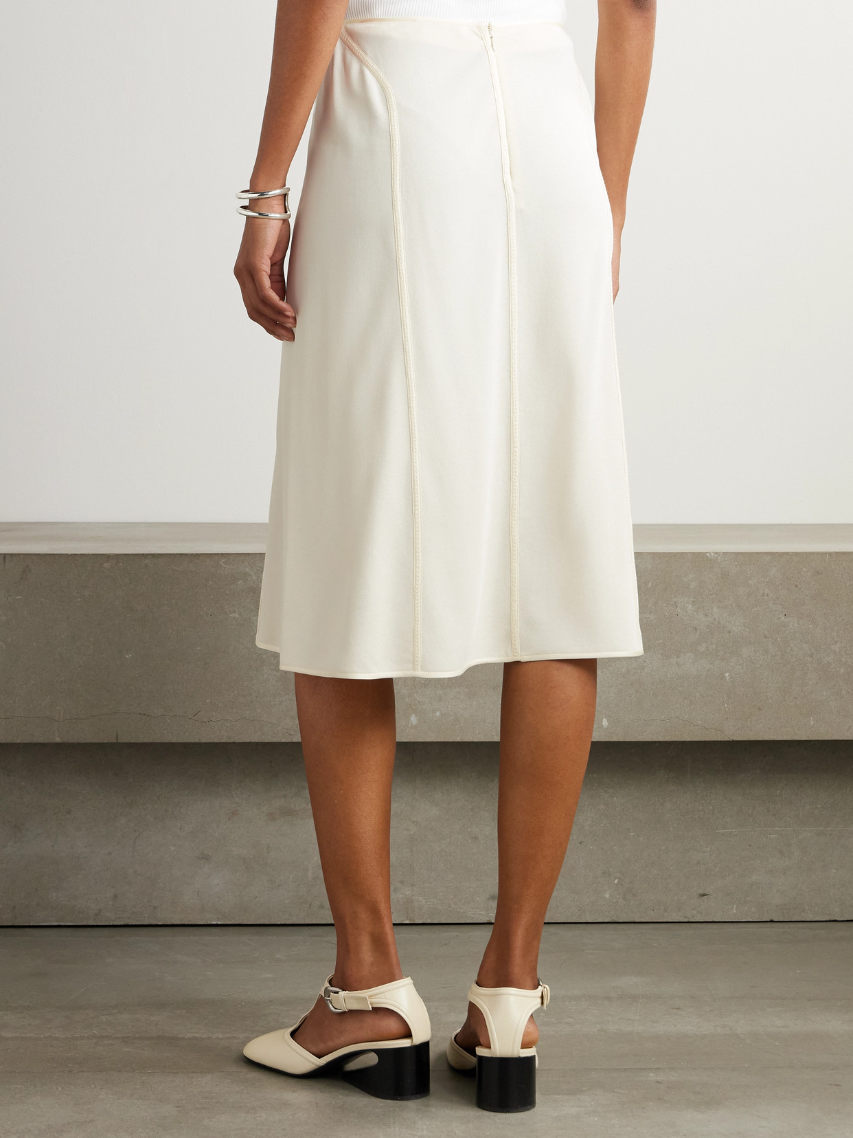 Paneled Jersey Midi