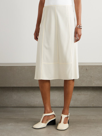 Jil Sander Paneled jersey midi skirt