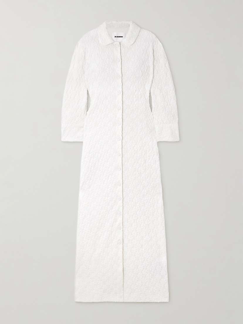 Jil Sander Cloqué Maxi Dress