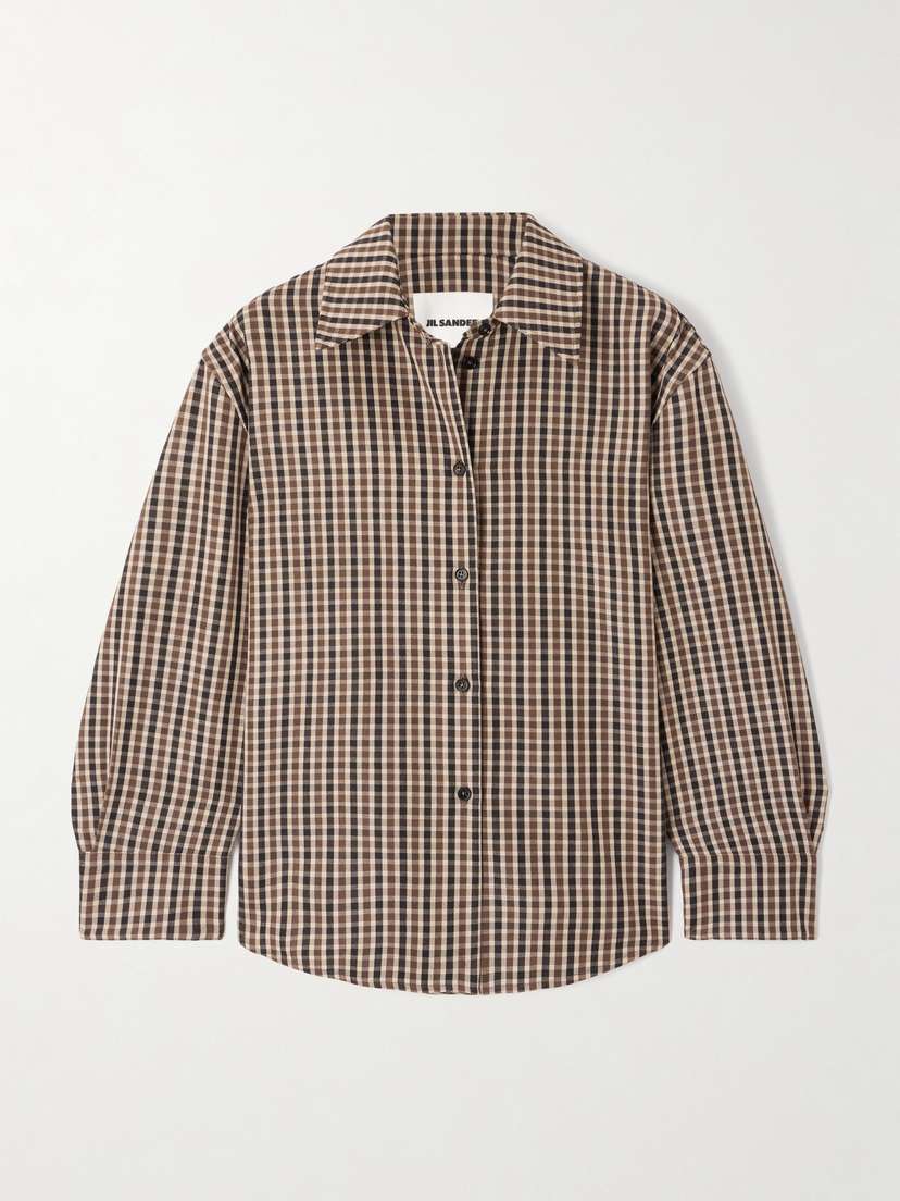 Jil Sander Checked Wool Shirt