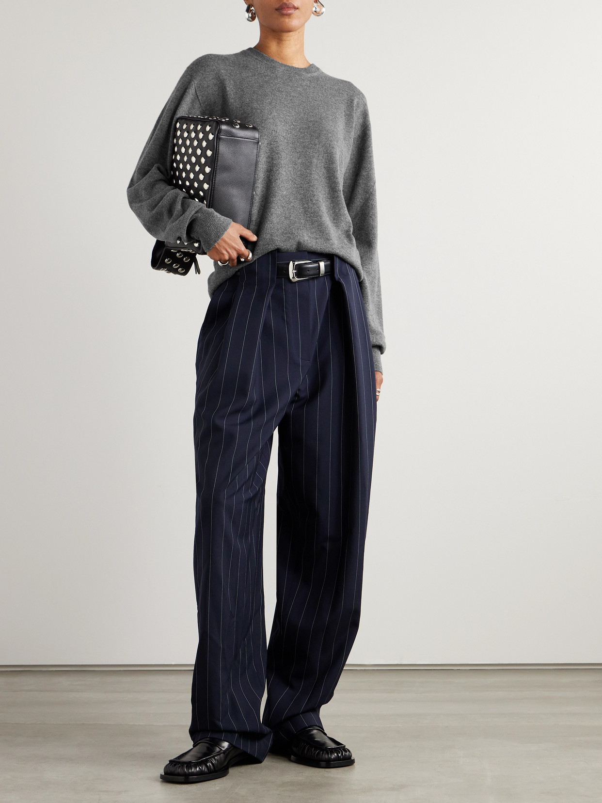 Jil Sander Cashmere Sweater In Gray