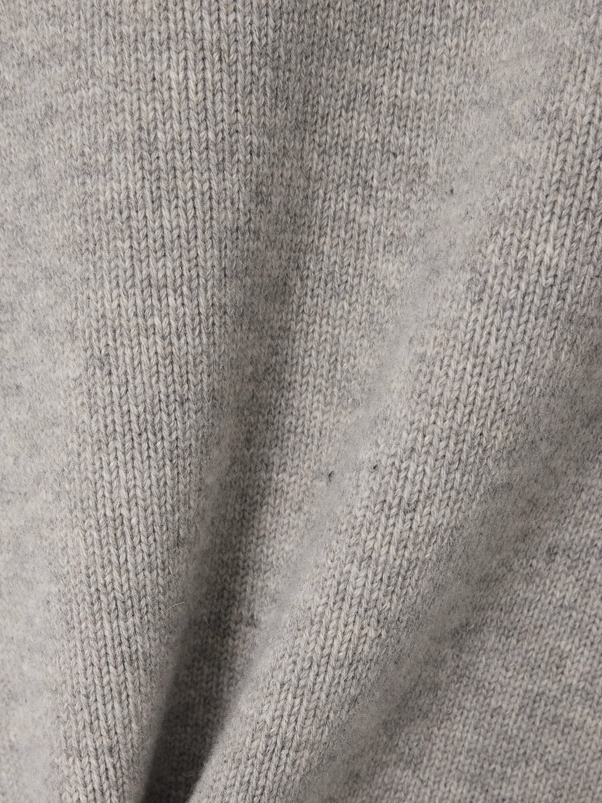 Jil Sander Turtleneck Wool-blend Cardigan In Gray