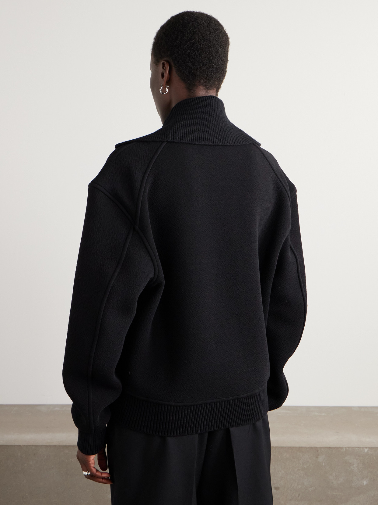 Jil Sander Oversized Wool-blend Bomber Jacket