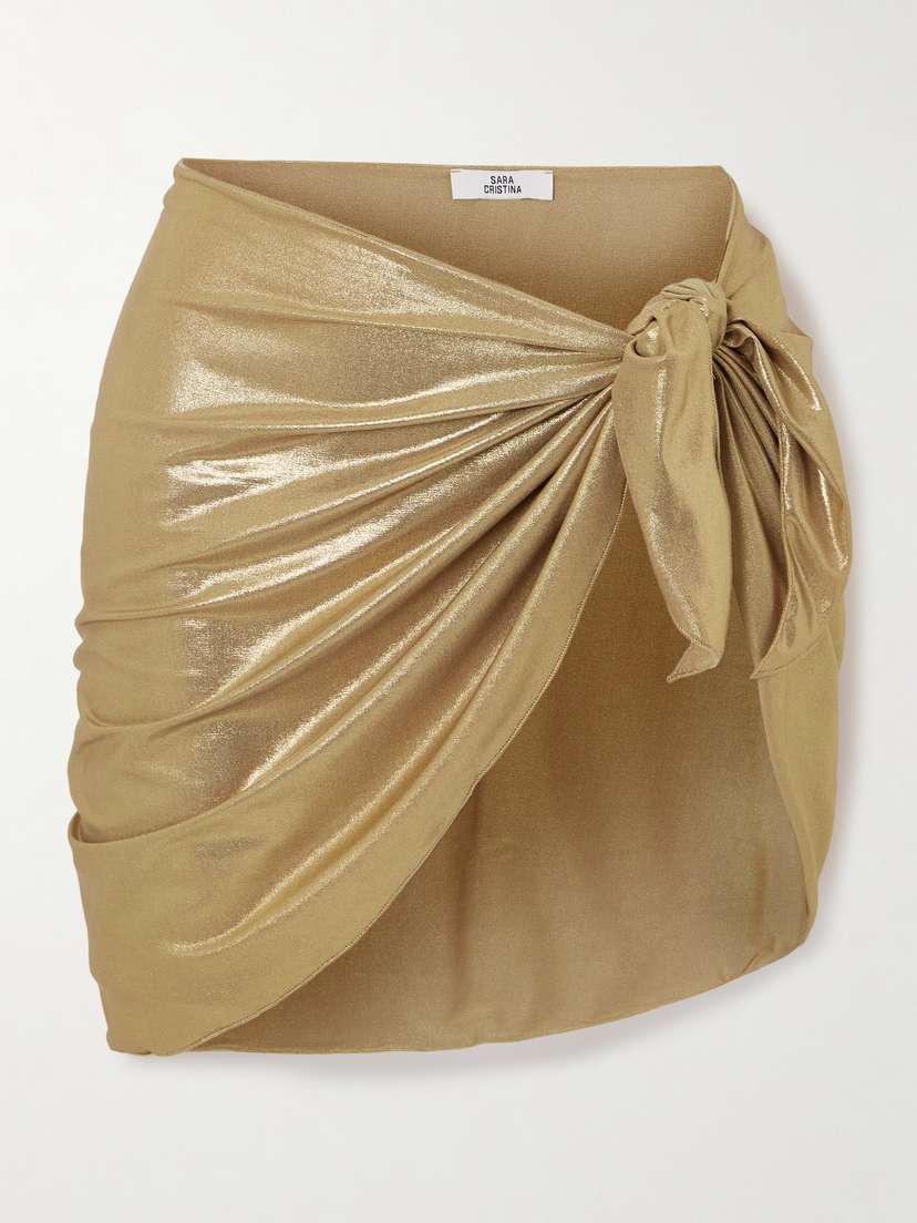 SARA CRISTINA Lamé Pareo