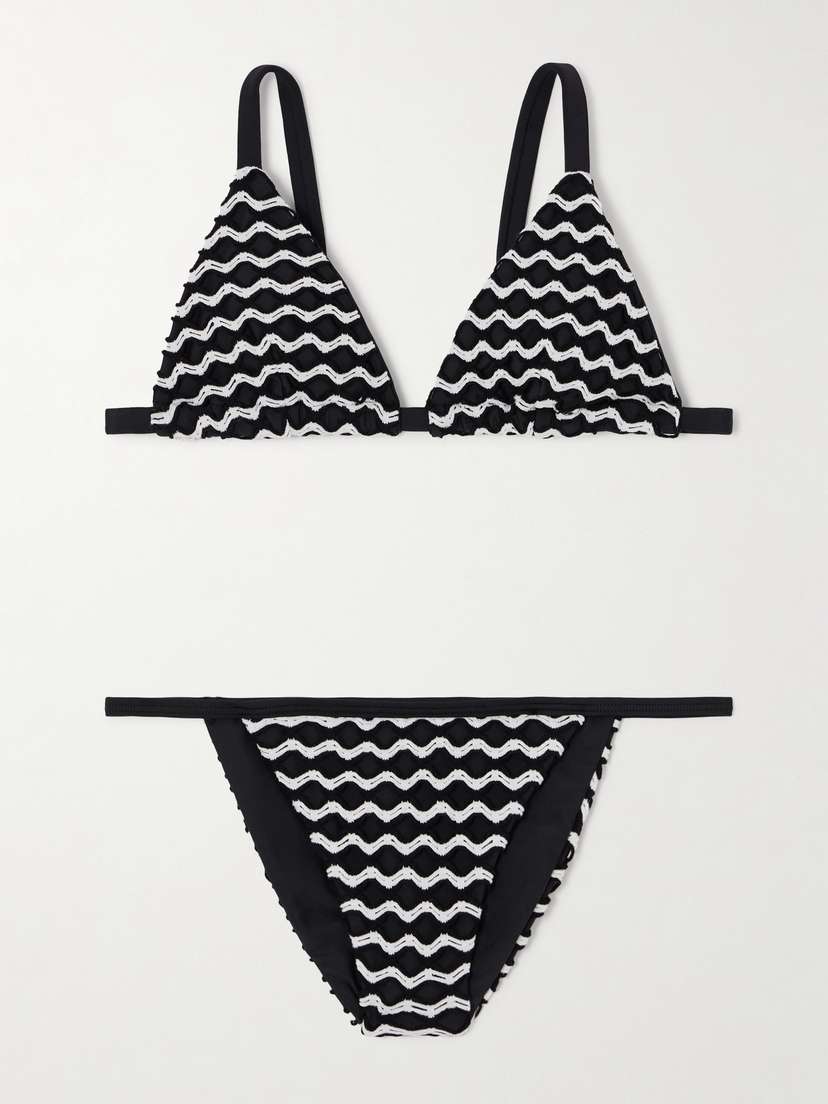 SARA CRISTINA Sun Two-tone Crocheted Bikini