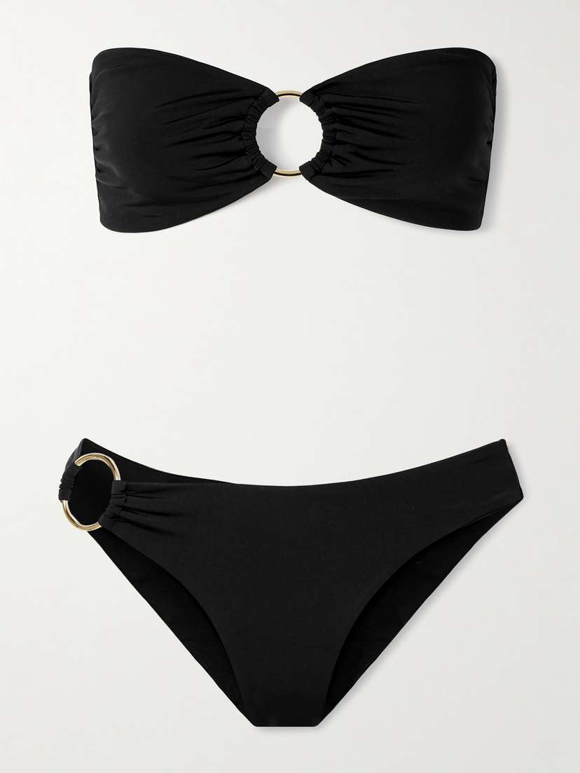 SARA CRISTINA Embellished Bandeau Bikini