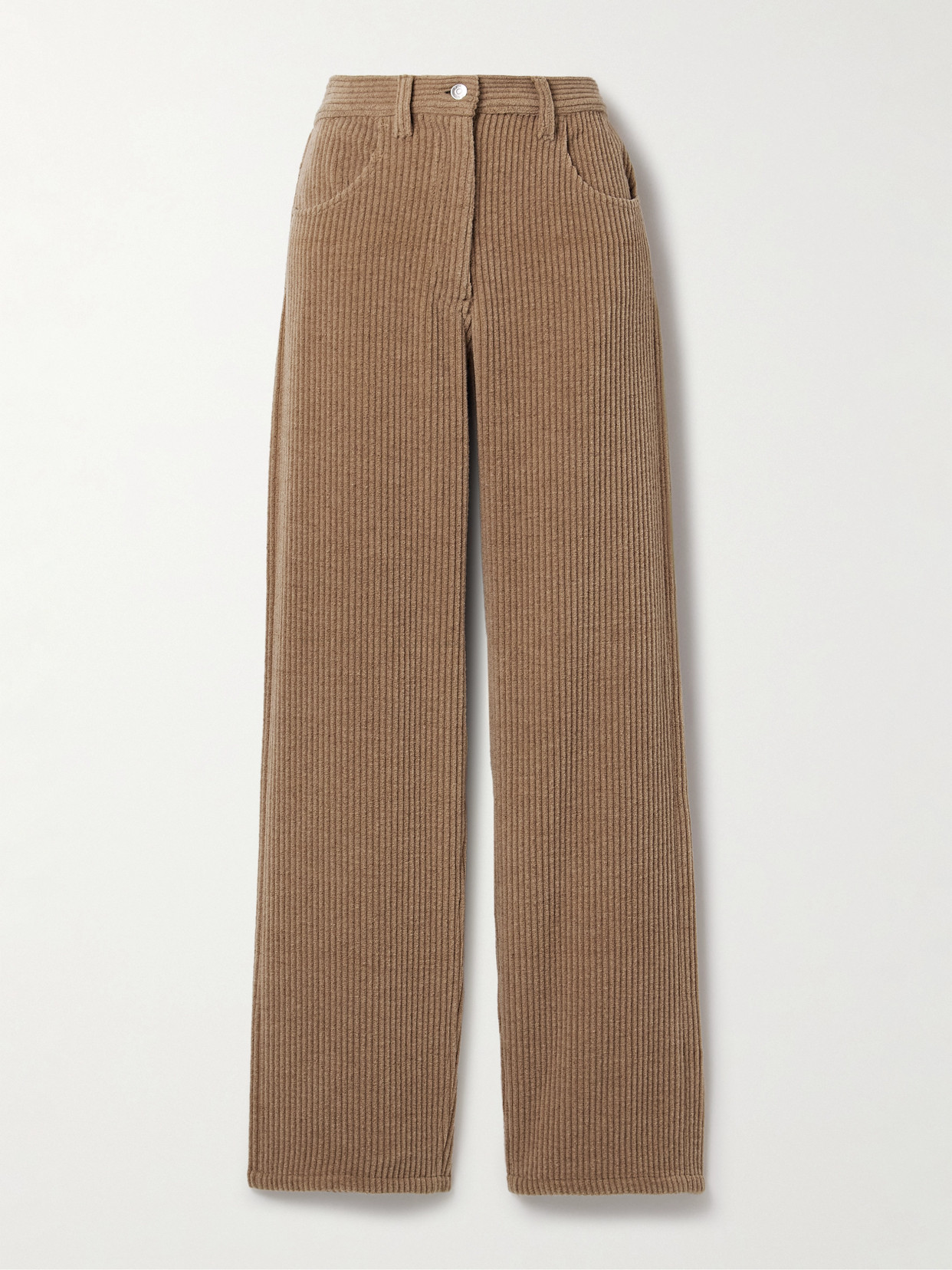 The Row Clair Corduroy Wide-leg Pants In Brown