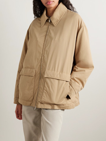 The Row Aurelius padded cotton and cashmere-blend gabardine jacket