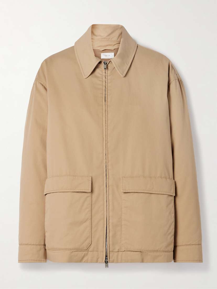 The Row Aurelius Padded Cotton And Cashmere-blend Gabardine Jacket