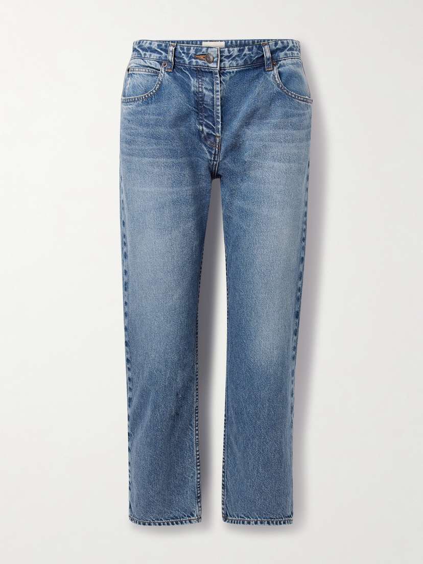 The Row Riaco Cropped Mid-rise Straight-leg Jeans