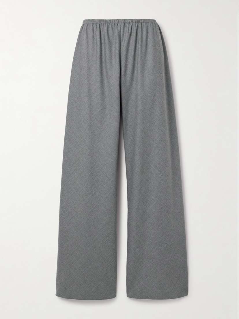 The Row Gala Wool-flannel Wide-leg Pants