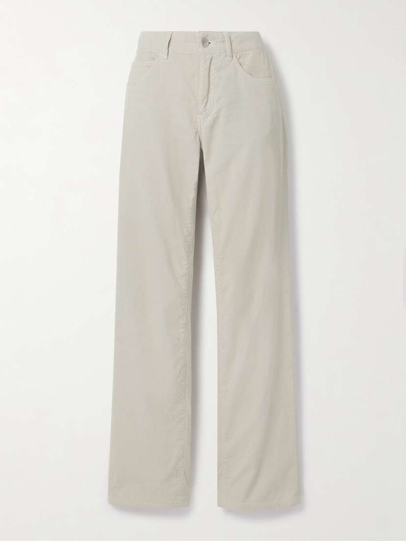 The Row Carlyl Cotton-corduroy Straight-leg Pants
