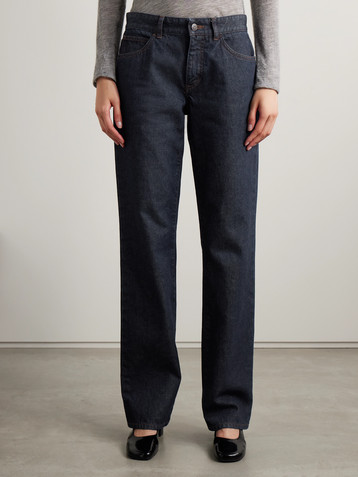 The Row Carlyl mid-rise straight-leg jeans