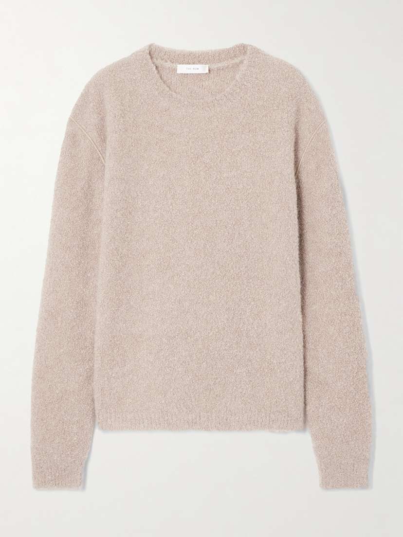 The Row Leorina Cashmere, Alpaca And Silk-blend Sweater