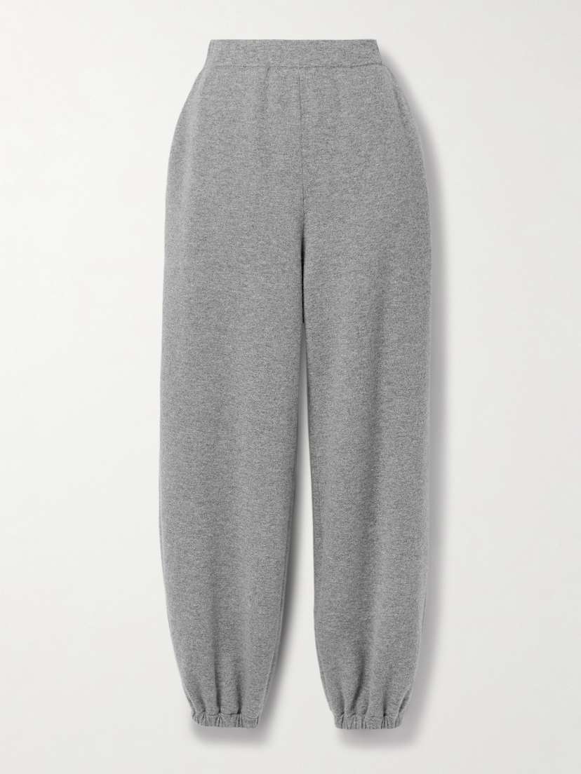 The Row Liyana Cashmere Tapered Track Pants