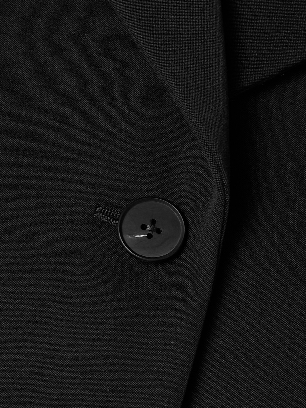 The Row Eudora Wool-gabardine Blazer In Black