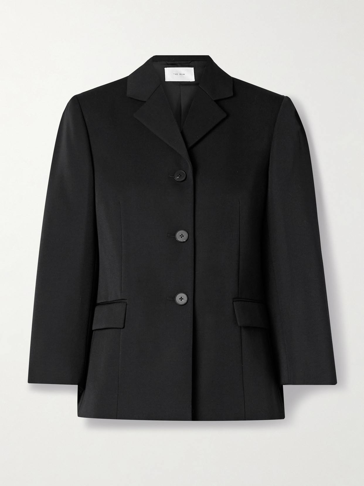 The Row Eudora Wool-gabardine Blazer In Black
