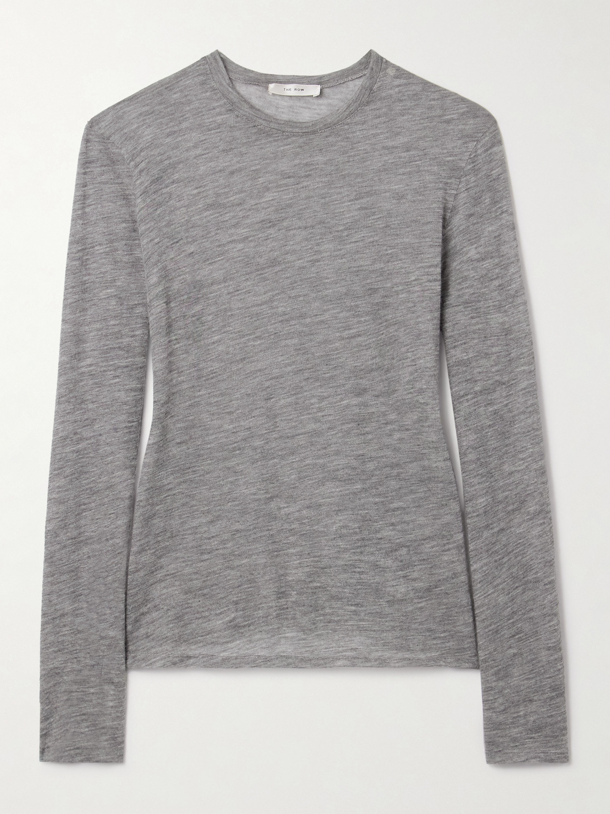 The Row Iverness Cashmere Top In Gray