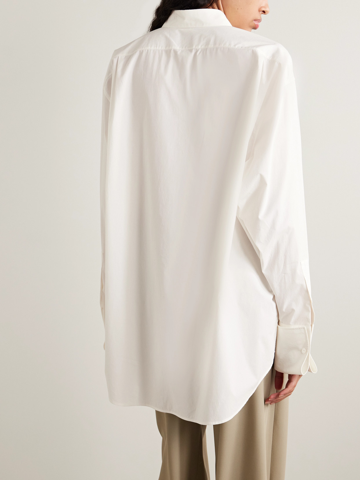 Ment Oversized Cotton-Poplin Shirt