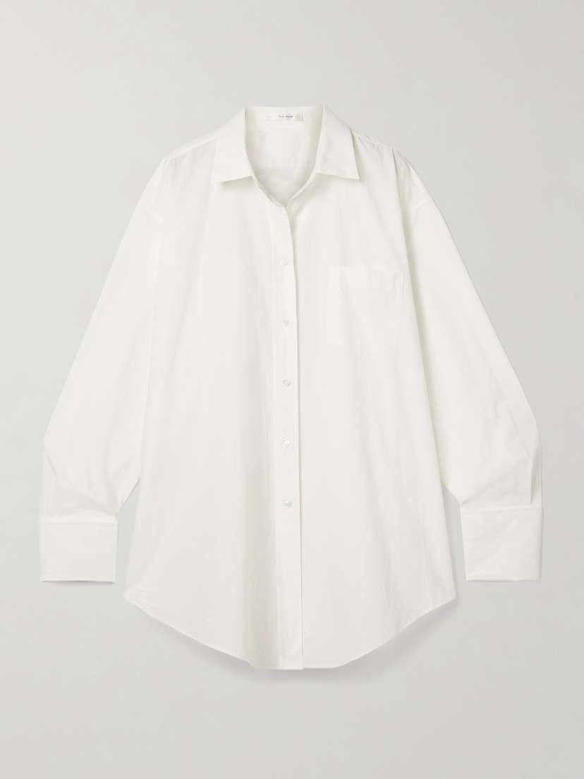 The Row Ment Oversized Cotton-poplin Shirt