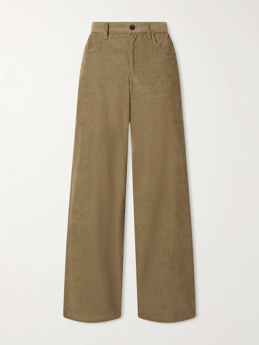The Row Eglitta Cotton-corduroy Straight-leg Pants