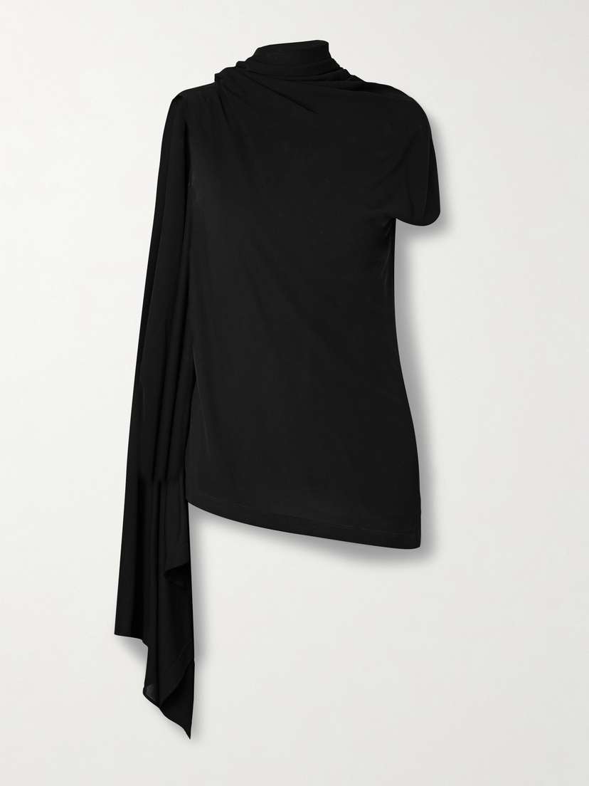 The Row Isadra Draped Crepe-jersey Top